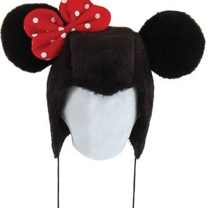 Disney Parks Minnie Mouse Faux Fur Hat